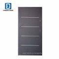 Fangda moderna puerta de seguridad de tiras de aluminio decorativo hecha en China